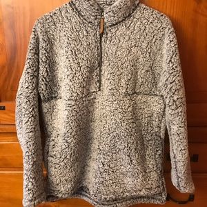 SO SOFT Sherpa zip up sweatshirt